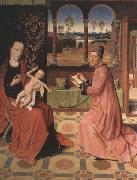 Dieric Bouts Saint Luke Drawing the Virgin and Child oil painting on canvas